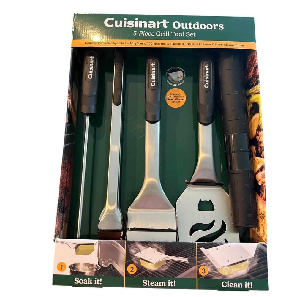 Cuisinart 5-piece BBQ tools NIB